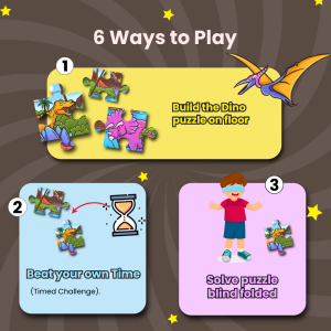 DINO PUZZLE THE LAST EGG - AGE 3+ (36 PUZZLE PIECES) MDF PUZZLE SERIES