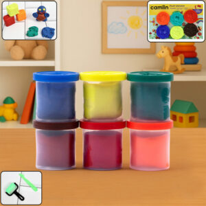 Camlin Play Dough – 6 Assorted Shades with Tools for Kids’ Creative Play