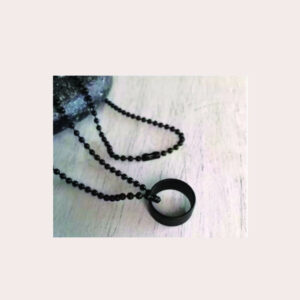 Black Ring Chain for Men & Boys