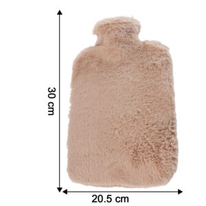 PVC Hot Water Bag with Soft Fur Cover (1 Pc)