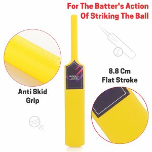 Aditi Big Cricket Kit for Boys & Girls, Cricket Set with 1 Cricket Bat, 1 Plastic Ball, Bails