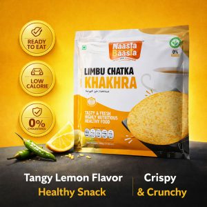 Naasta Baasta Limbu Chatka Khakhra Ready to Eat Tangy & Healthy Snack (200gm)