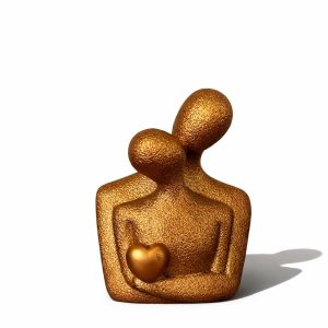Abstract Couple Showpiece with Heart for Home, Table & Gift Decor
