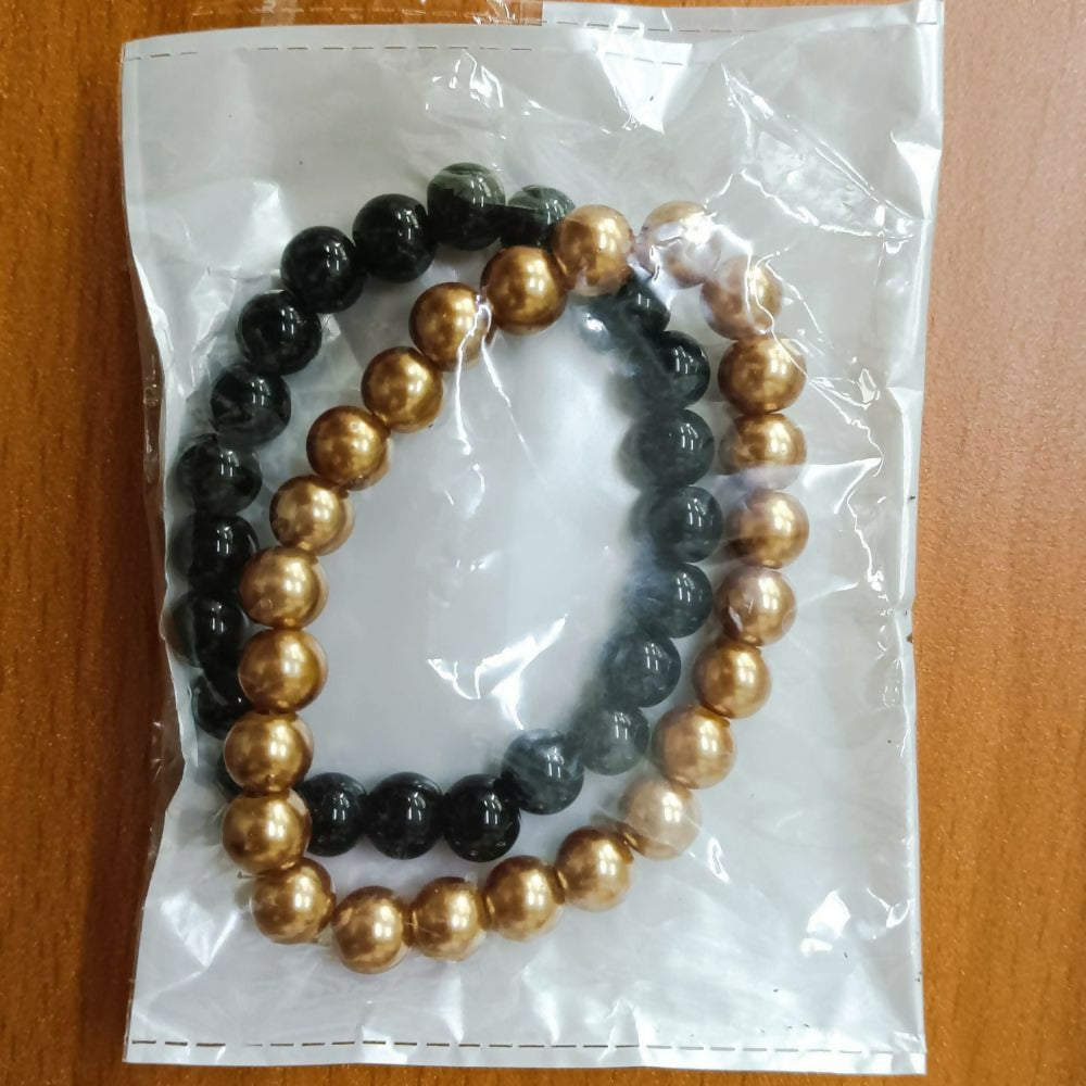 Classic Black and Gold Combo Bracelet – Unisex