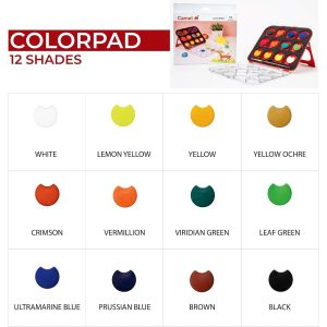 Camel ColorPad 12 Shades Watercolor Paint Set for Kids