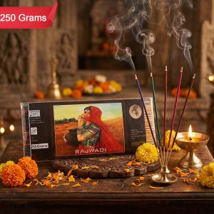 Rajwadi Incense Sticks Charcoal-Free Fragrance Agarbatti for Home Temple Pooja Meditation Prayer Aromatic Dhoop Sticks Pack