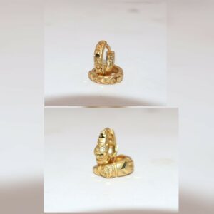 Gold AD Hoop Earrings for women and girls Combo Pack of 2