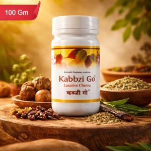 Kabbzi Go Laxative Churna – Ayurvedic Herbal Powder for Constipation Relief (10 Gm)