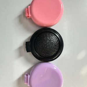 Foldable Hair Brush with Mirror Compact Travel Hair Comb for Women & Girls(COLOR MAY VARY)