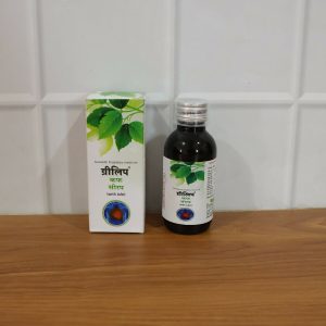 Grilip Kaf Syrup with Tulsi – Ayurvedic Proprietary Medicine with Neem & Tulsi (100 Ml)