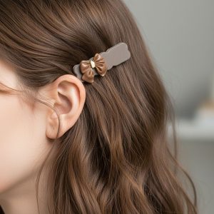 Elegant Bow Design Decorative Hair Clip Set (5 Pc)