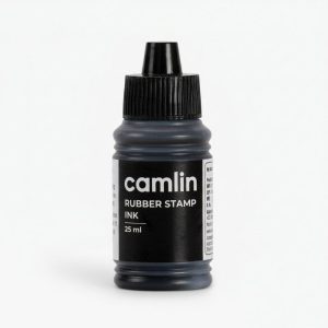 Camlin Rubber Stamp Ink Black – 25 ml Bottle for Clear & Sharp Impressions