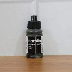 Camlin Rubber Stamp Ink Black – 25 ml Bottle for Clear & Sharp Impressions