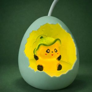 Cute Egg Panda LED Night Lamp with Cloud Light Desk Decor