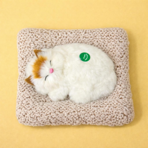Sleeping Cat Soft Toy Dashboard Decor with Cushion, Cute Plush Showpiece