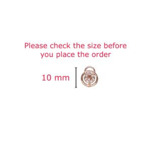 Rose Gold Plated Daily Wear Stud Earrings with AD for women and girls