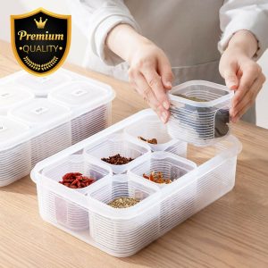 Multi-Compartment Fresh Storage Container with lid