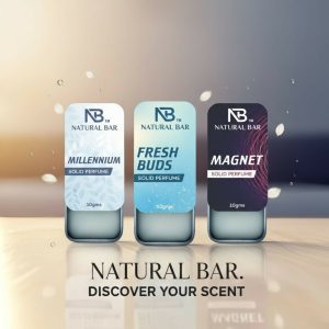 Millennium, fresh buds And Magnet solid perfume Combo (3Pc/10gm)