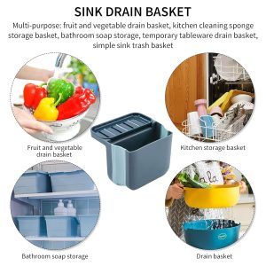 Multipurpose Kitchen Sink Hanging Storage Basket (1 Pc)