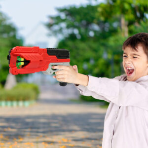 Aditi 6-Dart Slam-Fire Toy Gun Kids with Rotating Drum & Long-Range Shooting Power