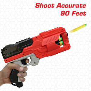 Aditi 6-Dart Slam-Fire Toy Gun Kids with Rotating Drum & Long-Range Shooting Power
