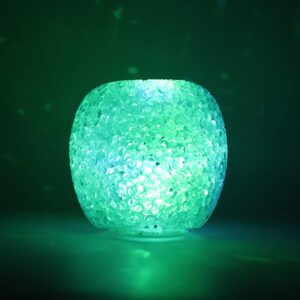 Decorative LED Crystal Table Lamp with Color-Changing (1 Pc)