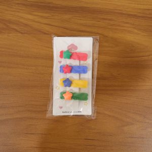 Colorful Star Design Decorative Hair Clip Set (4 Pc)