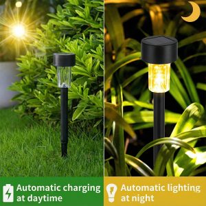 Solar Powered Lawn Pathway Light Set (12 Pcs Set)