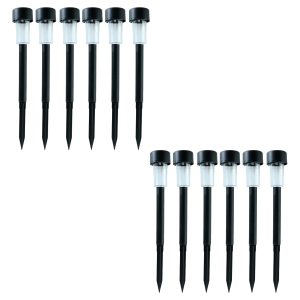 Solar Powered Lawn Pathway Light Set (12 Pcs Set)