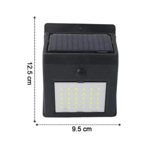 Solar Powered LED Wall Light - (1 Pc)