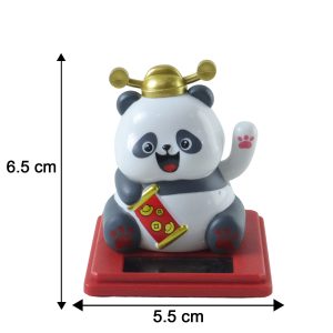 Solar Powered Moving Hand Panda Showpiece (1 Pc)