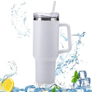 Premium Stainless Steel Vacuum Insulated Travel Mug Tumbler  (890ML / 1 Pc / Mix Color)