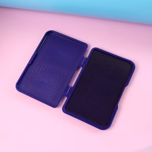 OfficeMate Stamp Pad (Large) – Feather Touch Violet Ink with Microcellular Foam & Premium Quality Ink