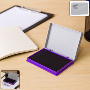 Camlin Deluxe Stamp Pad – Violet Color High-Quality Ink Pad Crisp Clear Impressions