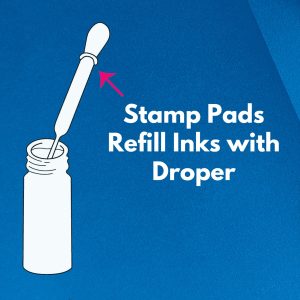 Officemate Stamp Pad Ink – 500 ml Violet Refill Bottle for Office Stamp Pads