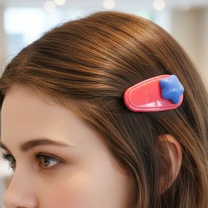 Colorful Star Design Decorative Hair Clip Set (4 Pc)