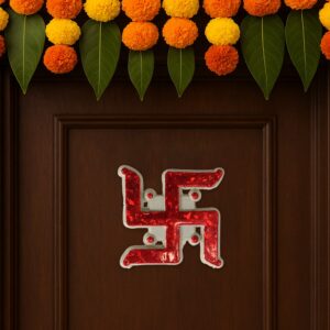 Traditional Decorative “Swastik” Sticker - (Set)