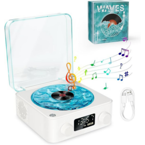 WAVES Ocean Vinyl Record Player Bluetooth Speaker