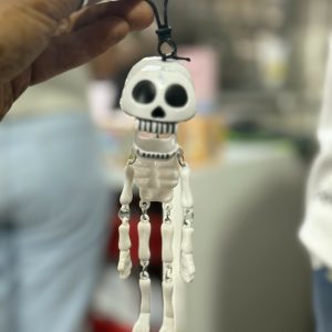Mini Skeleton Keychain with Movable Joints Hanging Pendant