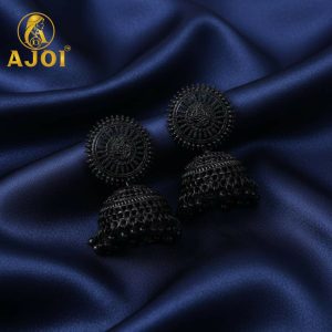 Black Oxidized Traditional Earrings