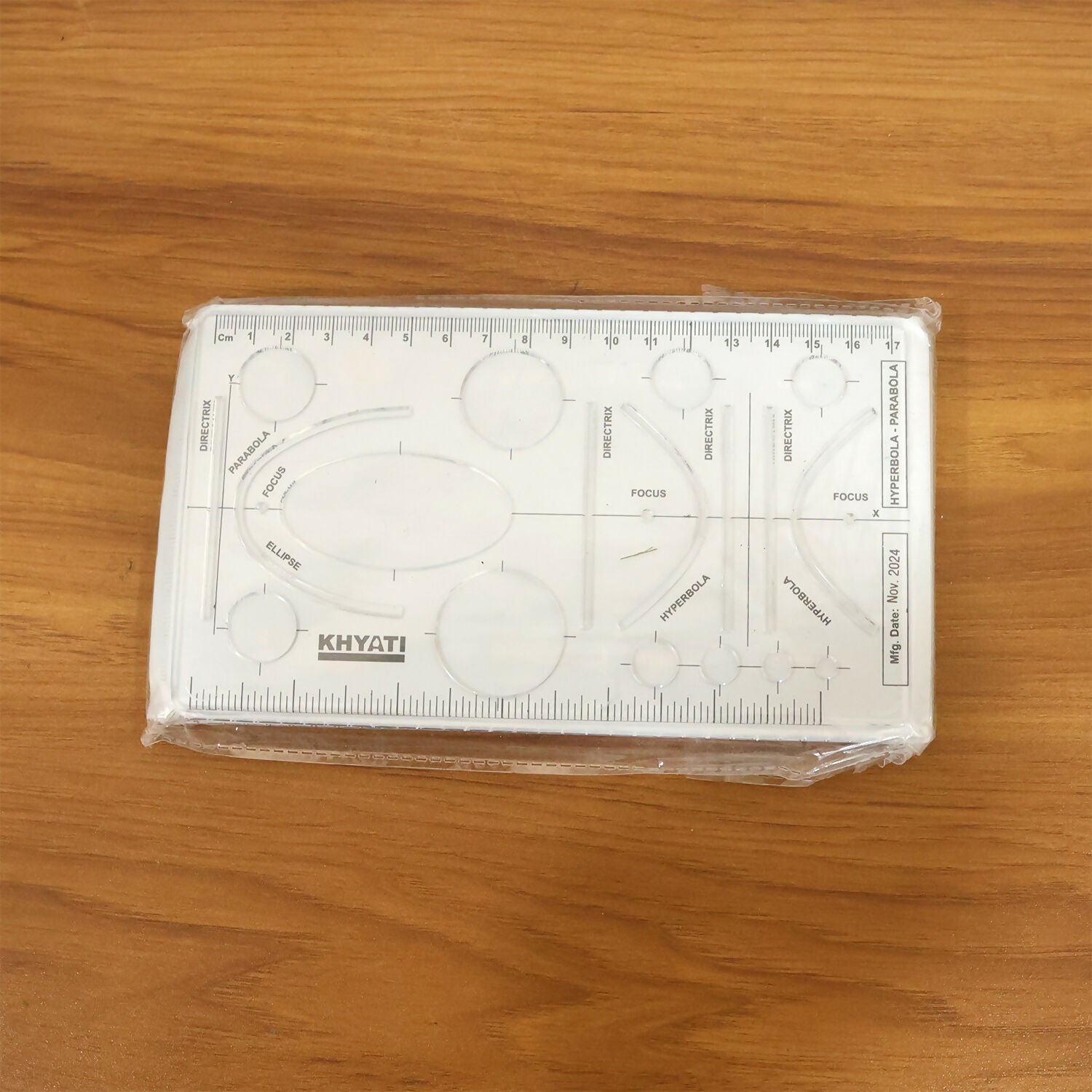 Mathematical Drawing Template Ruler Set with Ellipse Parabola Hyperbola Shapes (10Pcs) - Image 7