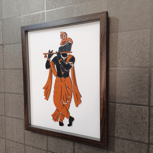 Krishna Wall Art Frame | Premium Minimalist Spiritual Wall Art for Living Room, Bedroom & Meditation Space