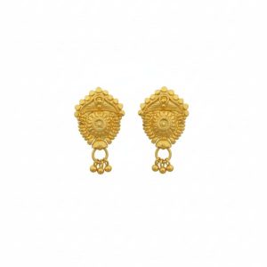 3 Drops Golden Earrings for Women & Girls – Traditional Fancy Jewellery Gift