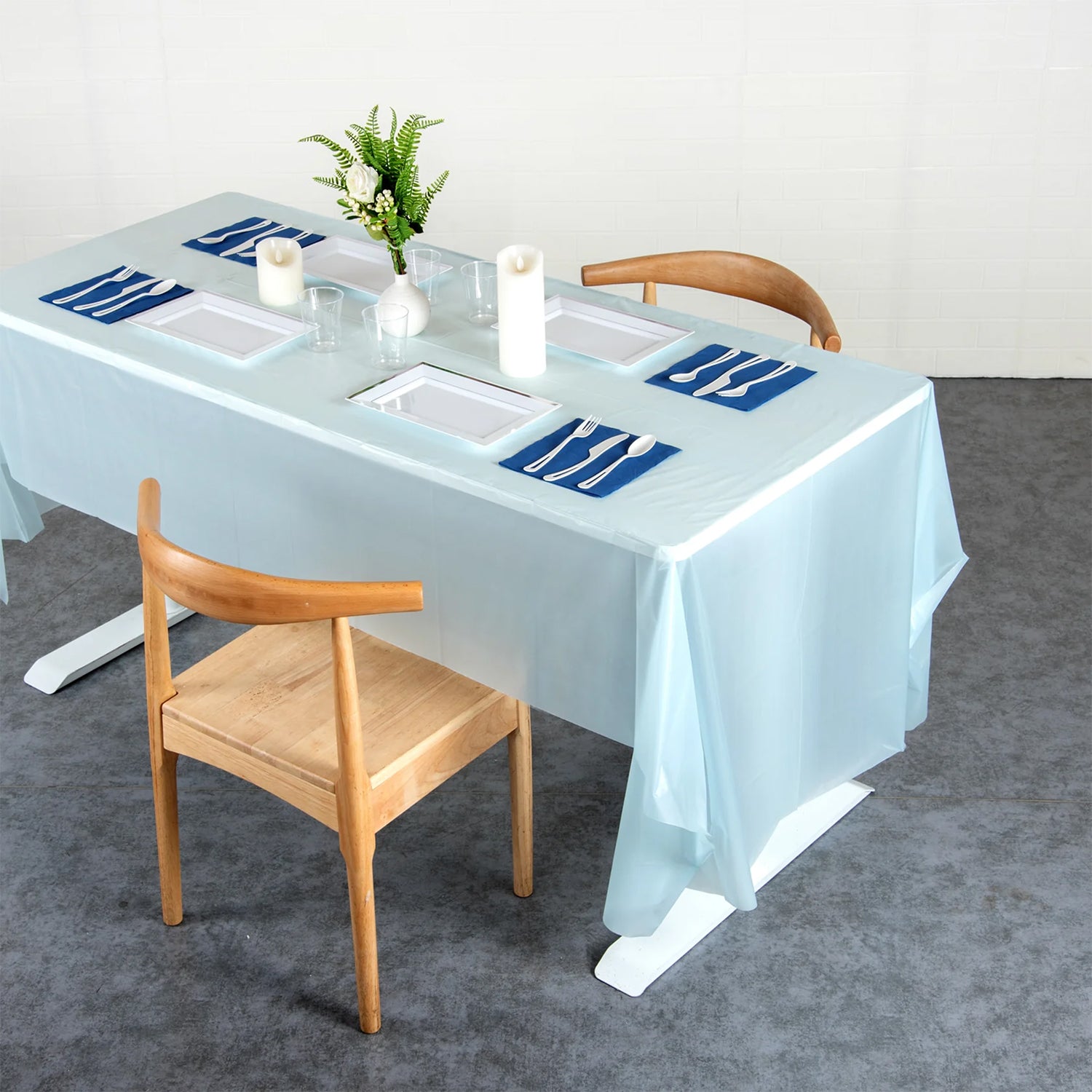 Waterproof Disposable Plastic Table Cover 137 × 183 cm - Image 7