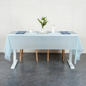 Waterproof Disposable Plastic Table Cover 137 × 183 cm