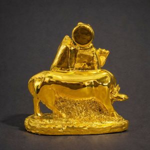 Radha Krishna with Cow Idol Decorative Showpiece for Home