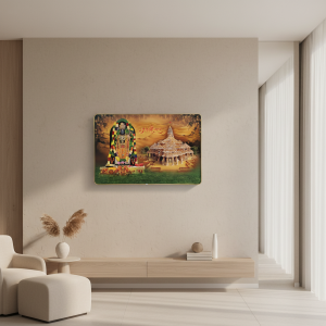 Shree Ram Mandir Ayodhya Temple Devotional Wall Art Frame Home Decor