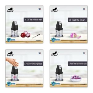 Jambo 250W 850ml Electric Vegetable Chopper