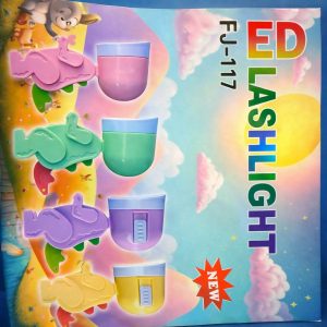 Cute Dinosaur LED Mini Flashlight Toy for Kids, Portable Torch Light (Color may vary)