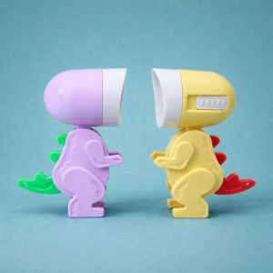 Cute Dinosaur LED Mini Flashlight Toy for Kids, Portable Torch Light (Color may vary)